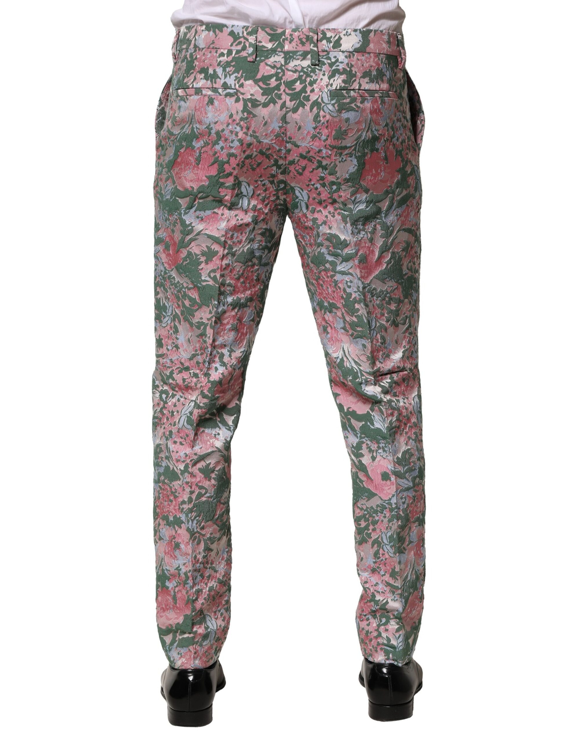 Брюки из разноцветного цветочного жаккарда Dolce & Gabbana, Multicolor — фото 3