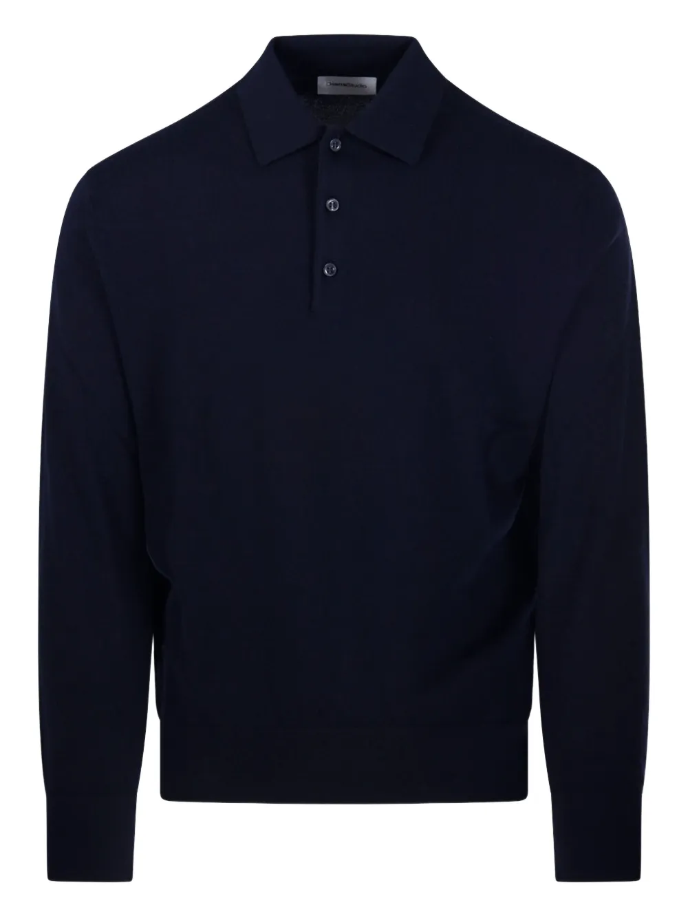 

Свитер с застежкой на пуговицы и воротником поло Diana Studio, синий