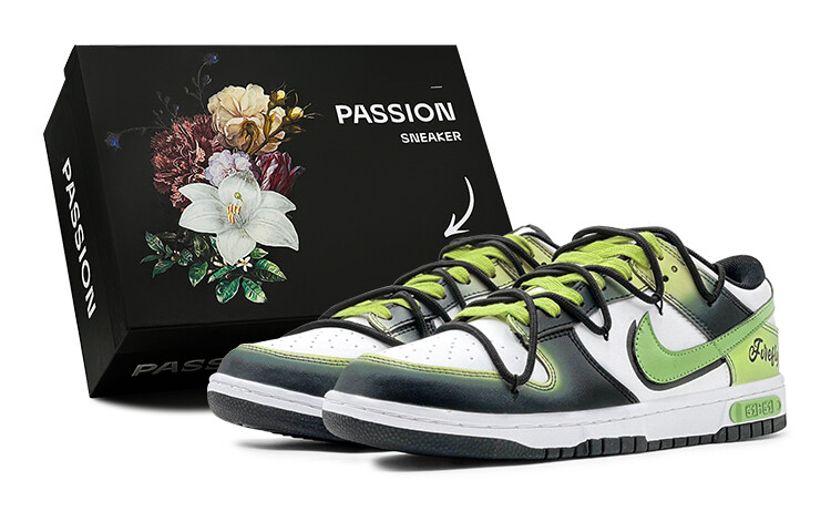 

Женские кроссовки для скейтбординга Nike Dunk, Lime Green