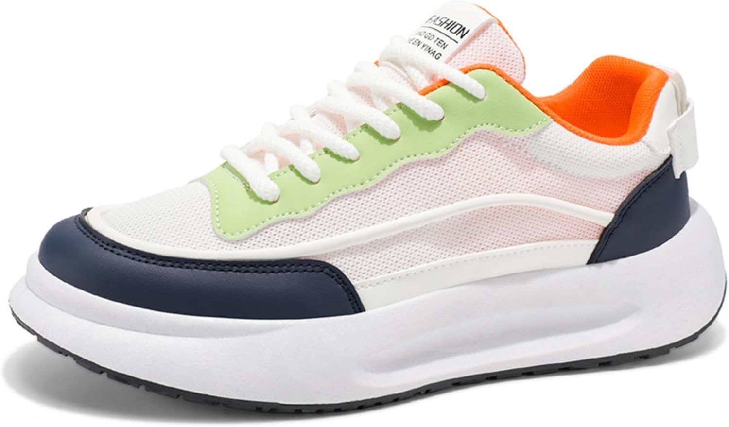 

Мужские повседневные кроссовки, модная легкая обувь- стильная для ежедневной носки, прогулок и городской жизни Khwfjas, белый/зеленый