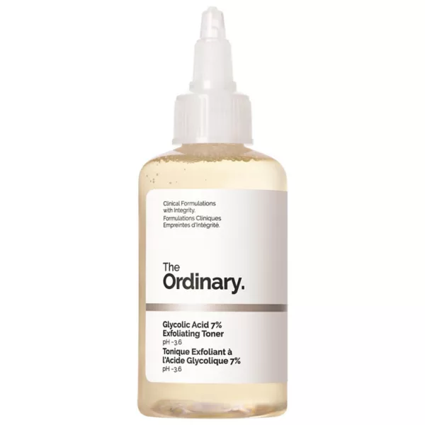 

Мини-Отшелушивающий тоник с гликолевой кислотой 7% The Ordinary, объем 96 мл
