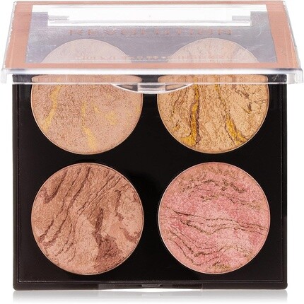 

Cheek Kit Fresh Perspective Face Палитра бронзирующих хайлайтеров, 4 оттенка, 8,8G, Makeup Revolution