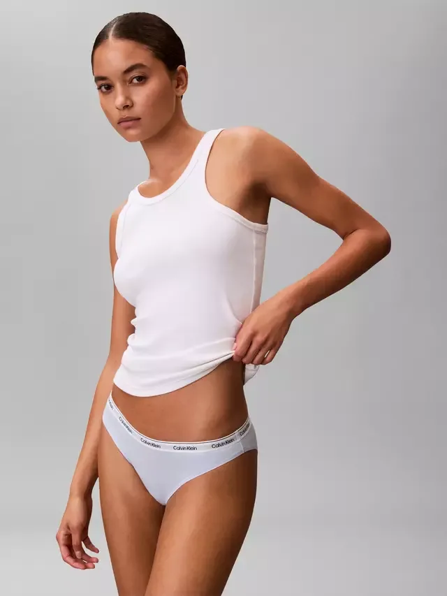 Логотип Icon, бикини, трусики Calvin Klein, Breezy Blue — фото 3