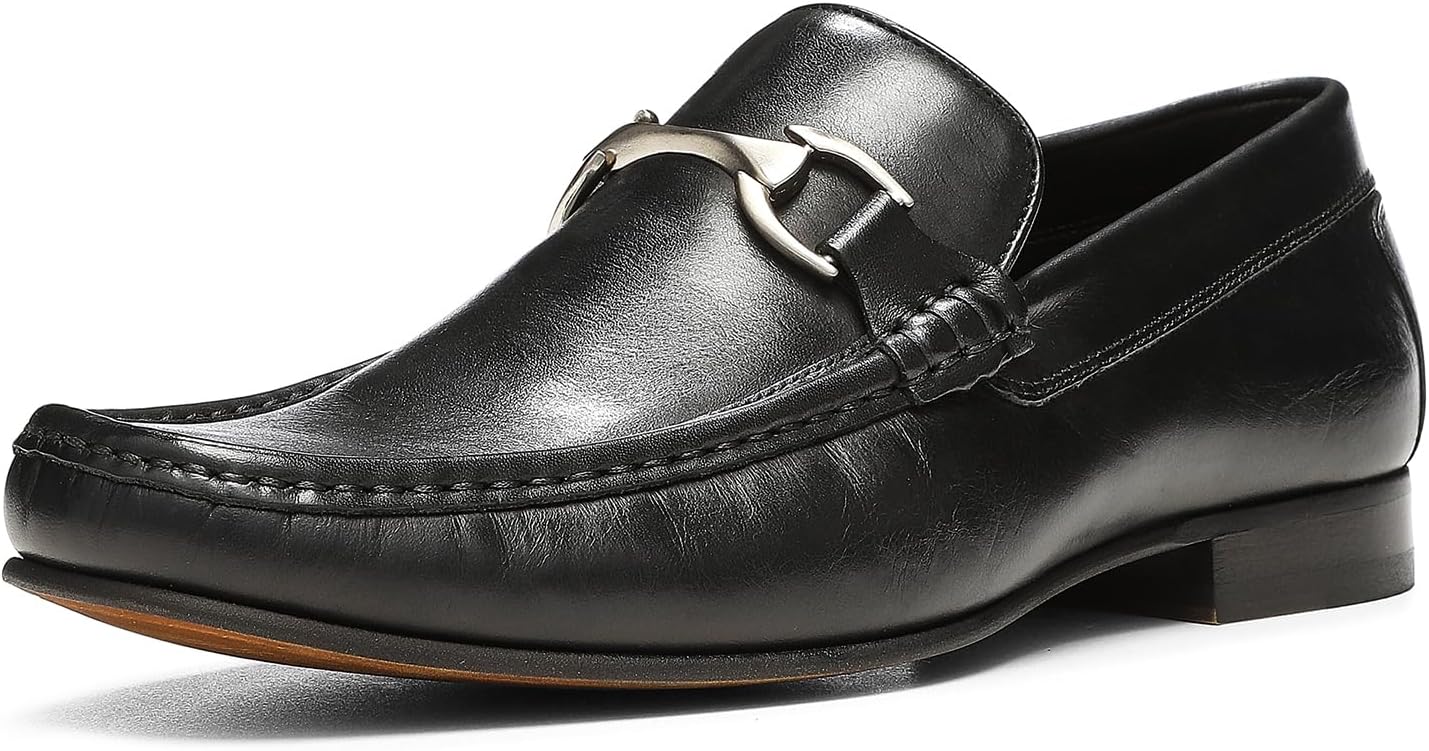 

Мужские кожаные лоферы Donald Pliner Dannie Slip-On - с приподнятым каблуком, классические туфли-лоферы для мужчин, стелька из пены с эффектом памяти, кожаная обувь для мужчин Donald J Pliner, черный