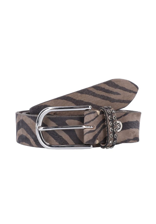 

Ремень из кожи Leora B.Belt, цвет zebra