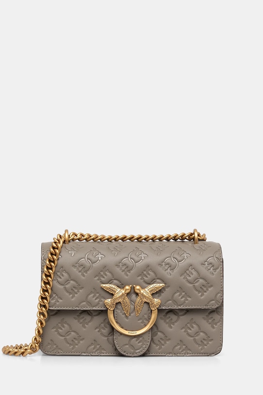 

Кожаная сумка Pinko, бежевый