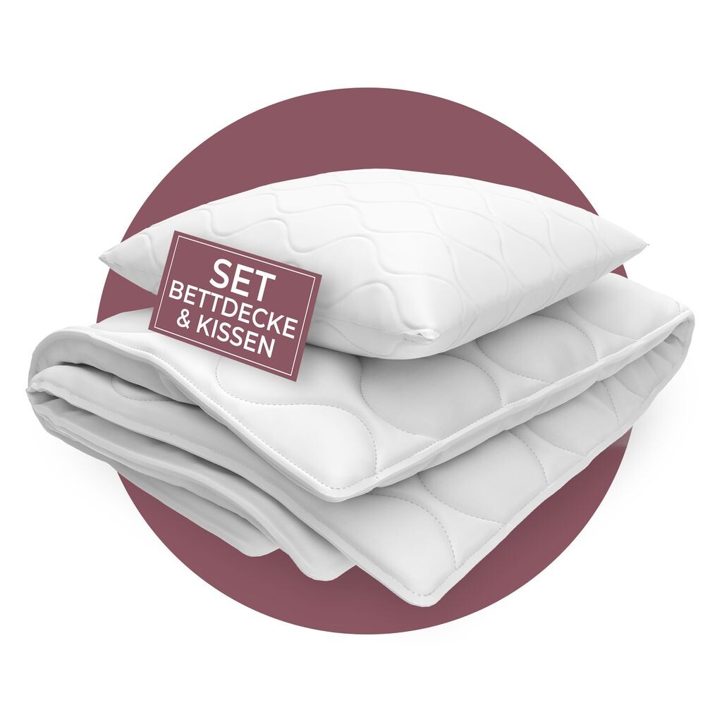 

Комплект одеяла EVAN BROWNS 135x200 с подушками - комплект постельного белья 135x200, дышащий и простой в уходе - комплект подушек 80x80 с пуховым одеялом 135x200