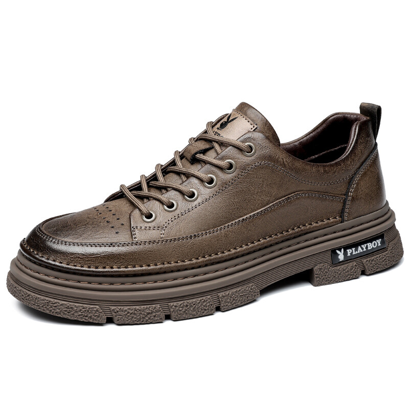 

Туфли мужские Men"s Casual Men Low-Top Playboy, темно-коричневый
