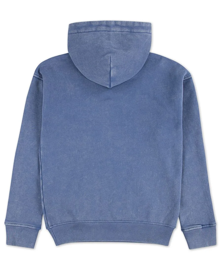Детская толстовка с капюшоном, выцветшая на солнце Abercrombie kids, moonсветло-голубой — фото 2