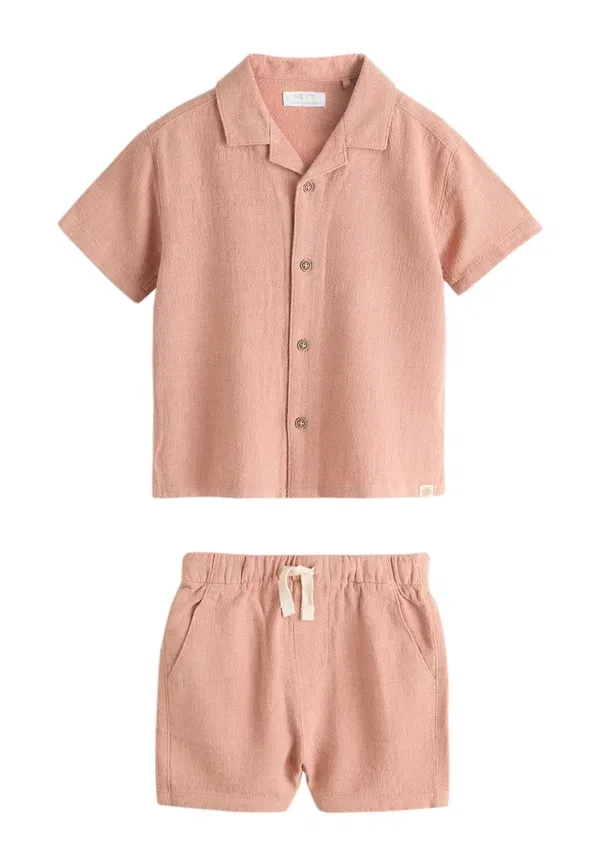 Костюм из рубашки и шорт Regular fit, Next, terracota
