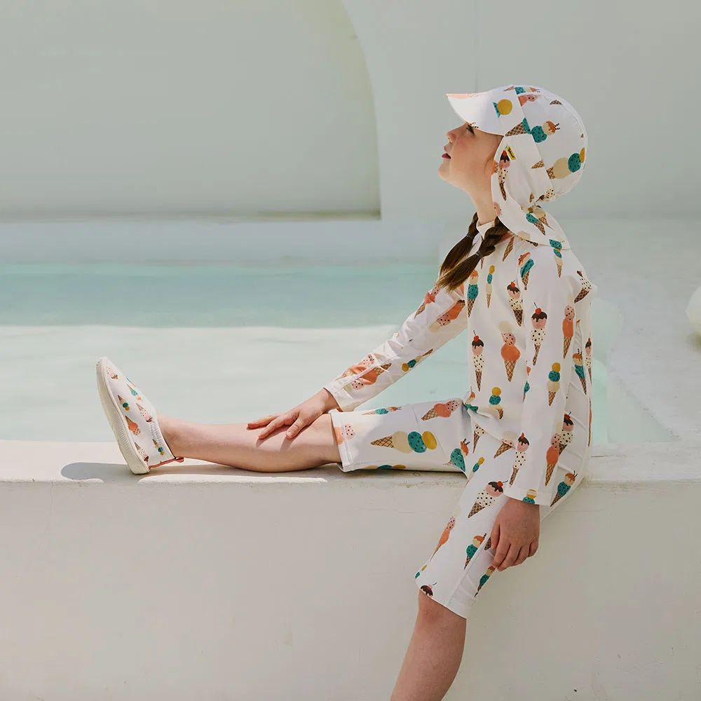 Детский цельный рашгард Yobaaf Happy Nappy Wetsuit Ice Cream от Yobaaf
