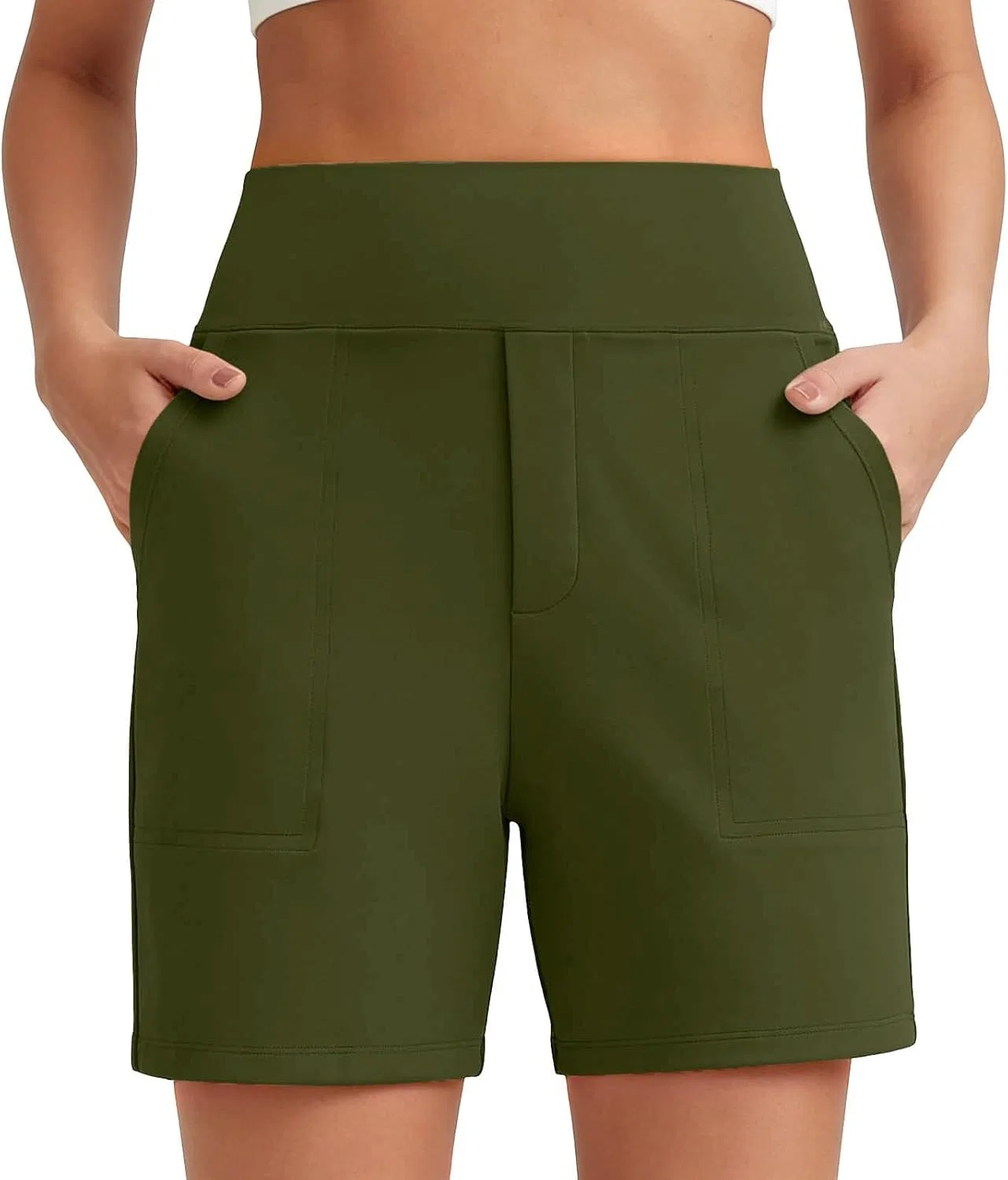 Женские шорты карго Active, Army Green — фото 2