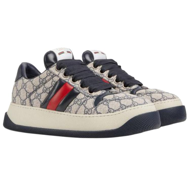 

Скринер низкие скейтерские кроссовки мужские бежевый GUCCI