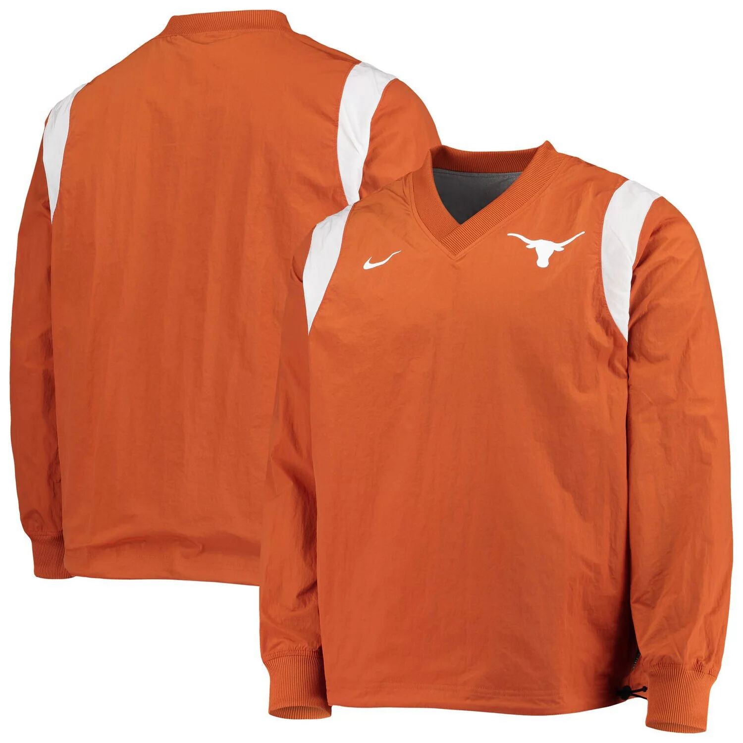 

Мужская куртка-ветровка Texas Orange Texas Longhorns Rev Pullover Nike