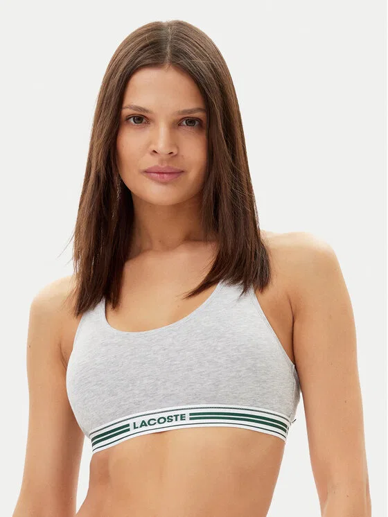 Топ-бюстгальтер Lacoste, серый