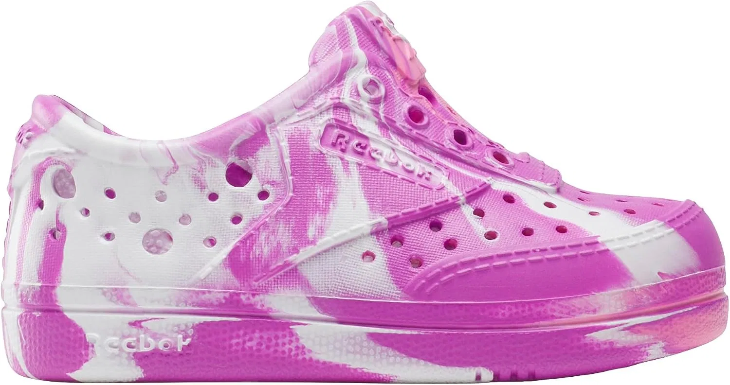 Детские кроссовки для девочек Reebok Kids' Kid's Club C, Atomic Pink/Electric Yellow/White