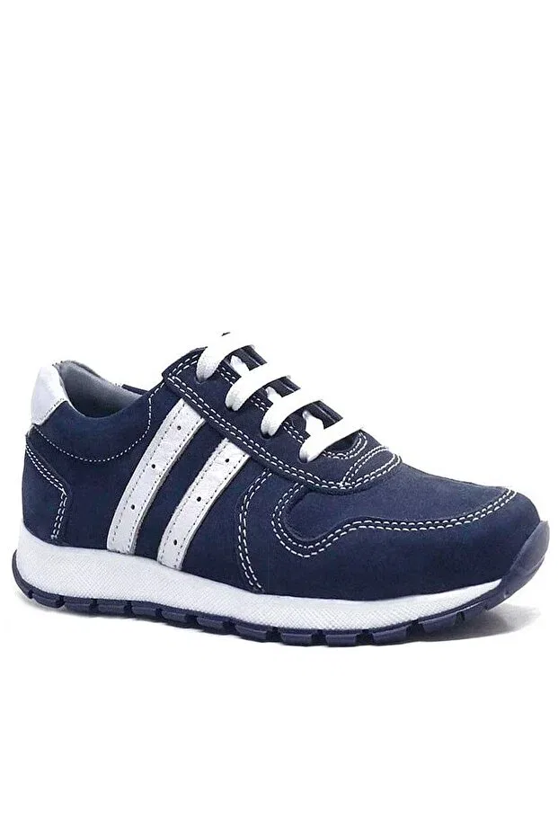 Детские кожаные туфли для мальчиков на шнуровке Rakerplus, Navy Blue