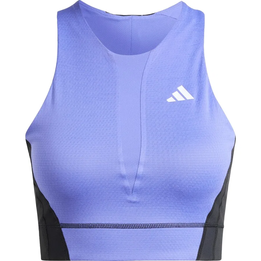 Женский спортивный топ-кроп с принтом Tennis Pro HEAT.RDY adidas, Сине-черный — фото 3