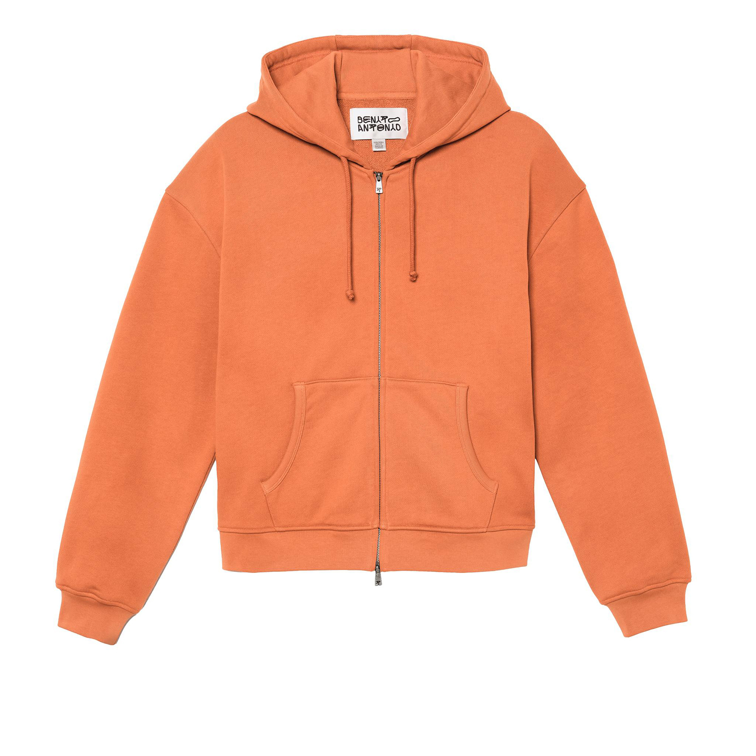 Толстовка Zara Benito Antonio Collection Cropped Fit Zip-Up, оранжевый — фото 3
