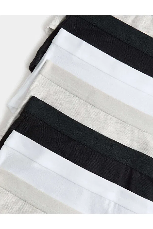 Детские трусы для девочек хлопковые комплект 7 шт Marks & Spencer, Gray — фото 3