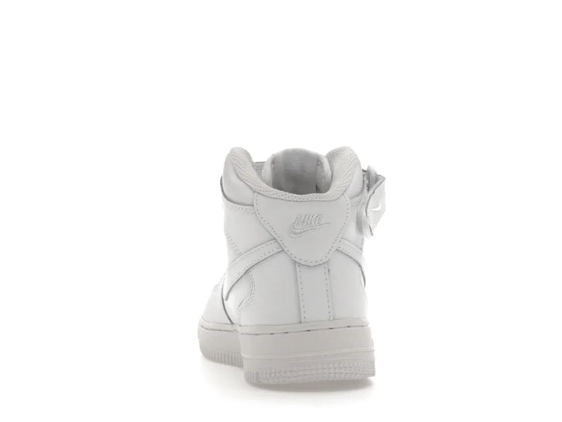Детские кроссовки Lifestyle Nike Air Force 1 Mid LE, White/White — фото 4