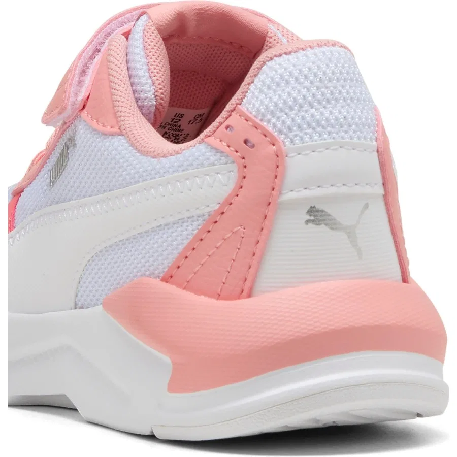 Детские спортивные кроссовки с липучкой X-Ray Speed Lite Ac+ Ps Puma, Бело-оранжевый — фото 4
