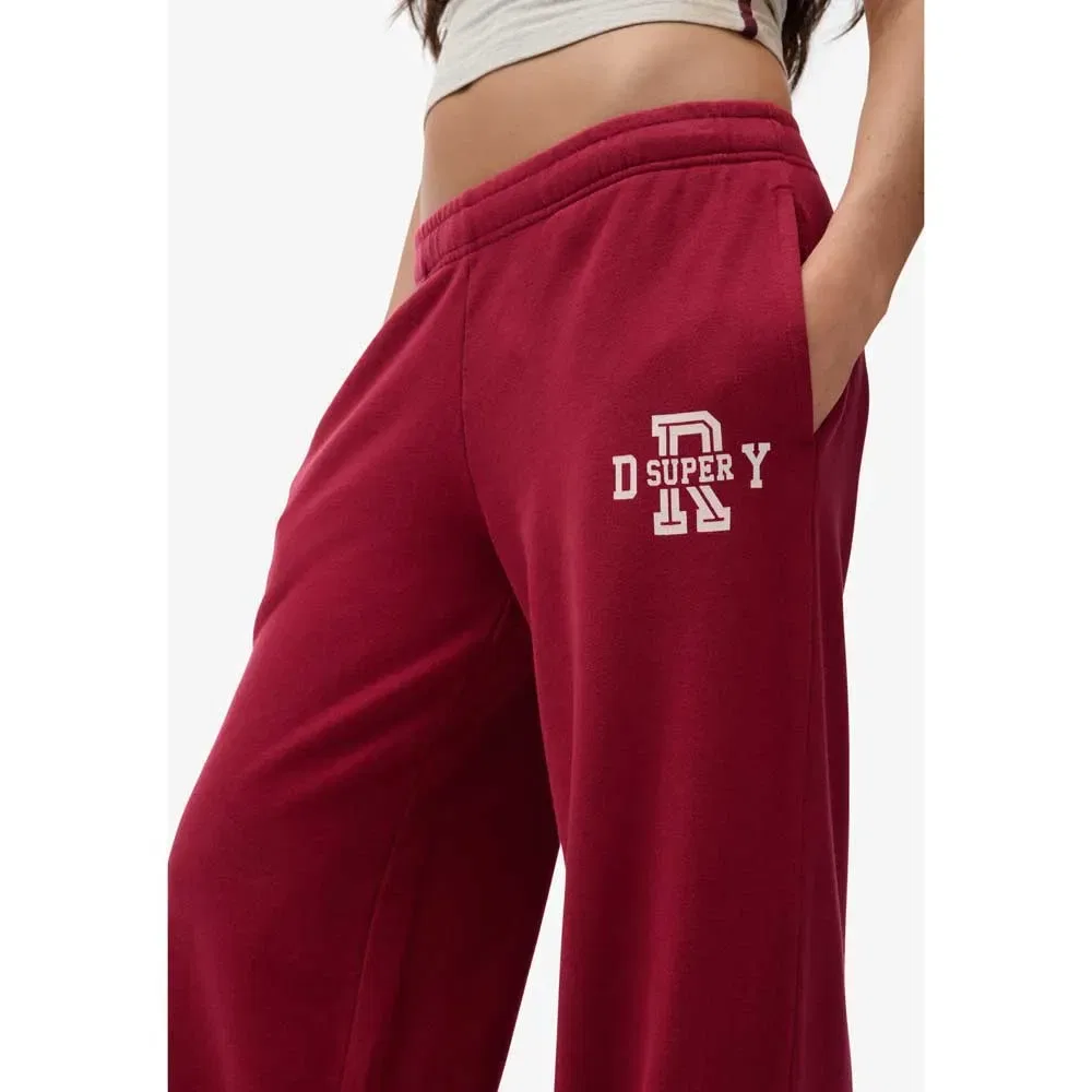 Джоггеры Athletic Wide Leg Superdry, красный — фото 4