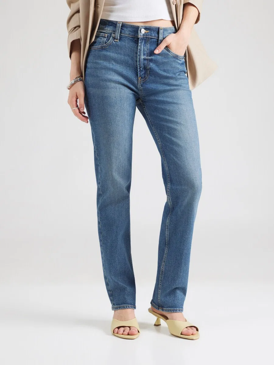 Джинсы GAP Slim fit синего цвета — фото 2
