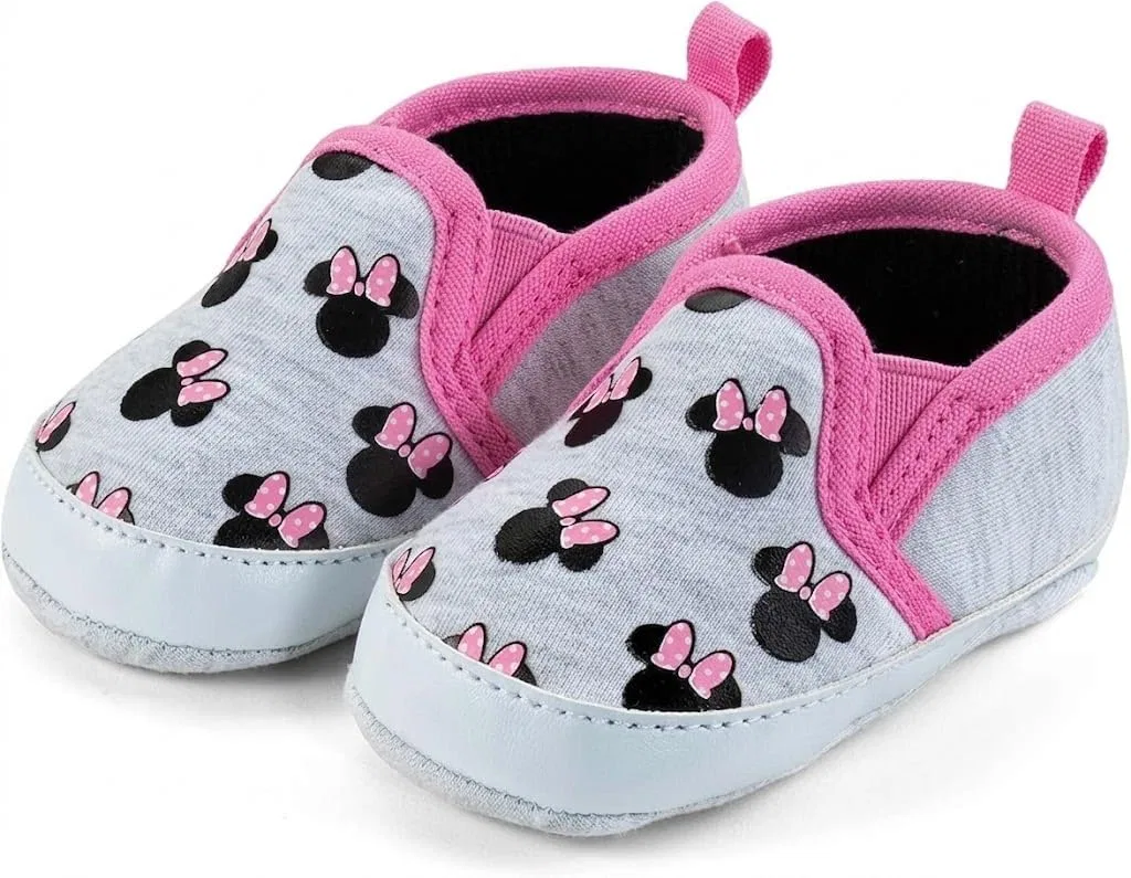 Детские туфли Мэри Джейн с принтом Minnie Mouse Disney, Gray Pink