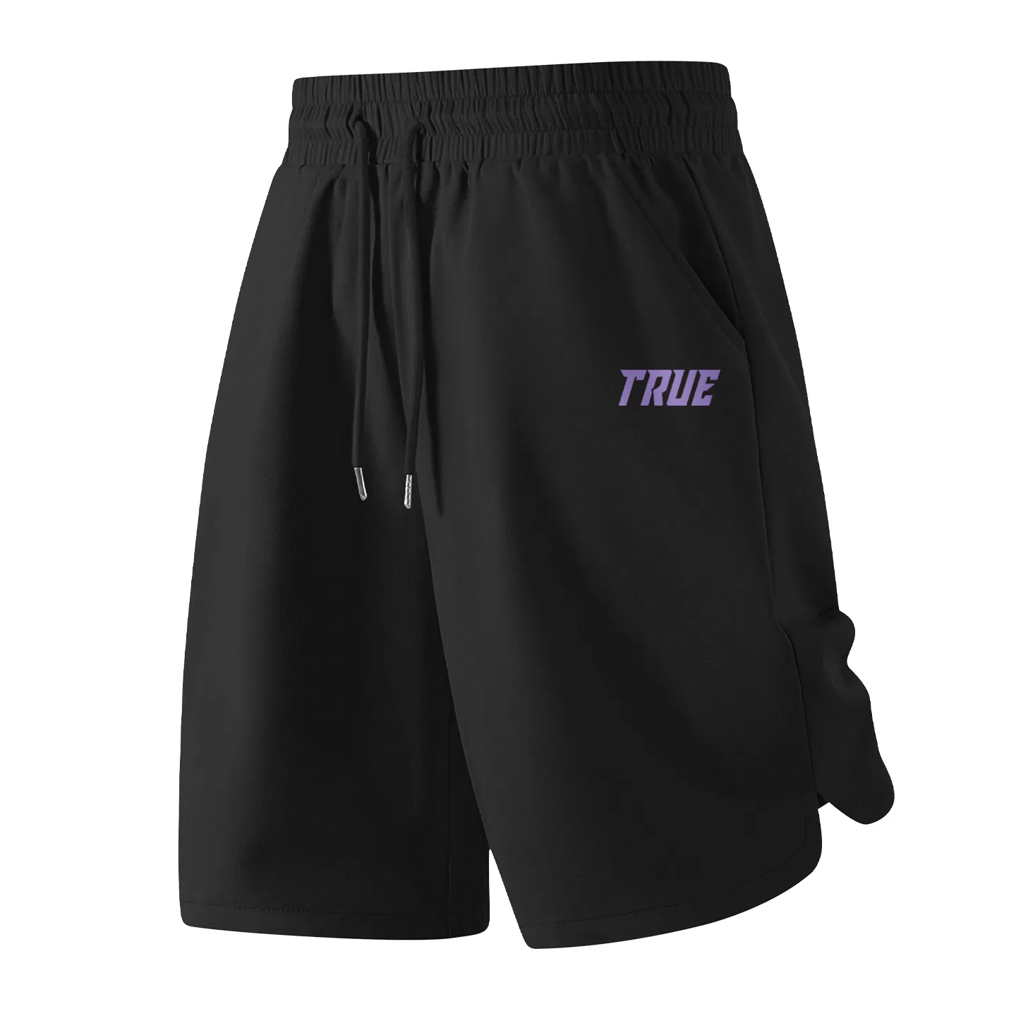 Детские шорты повседневные с принтом Mystic Purple Future Pants Logo MINISO, Black
