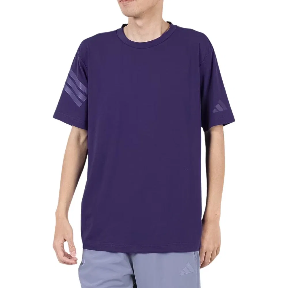 Мужская футболка с принтом Adidas, Purple — фото 4