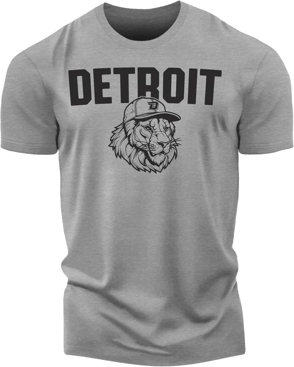 Мужская футболка с графическим принтом Detroit Grey