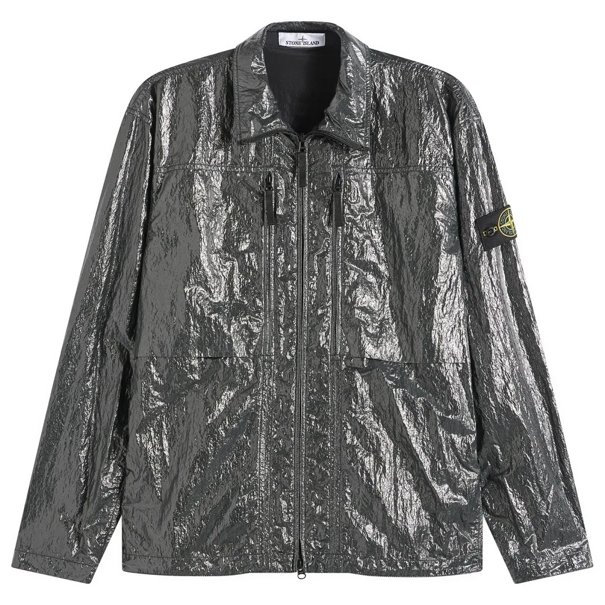 Куртка из глянцевого нейлона Nylon Lucido Stone Island, Dark Green