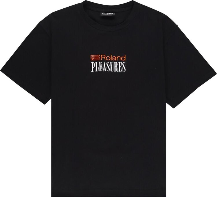 

Футболка Pleasures x Roland Heavyweight T-Shirt 'Black', черный