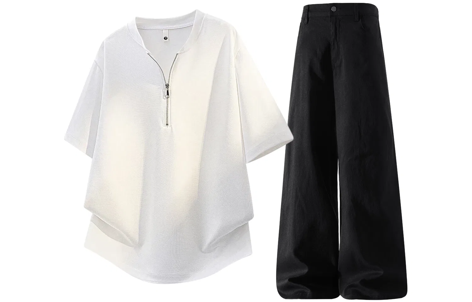 Детский комплект спортивной одежды с поло, GWAF, White/Black