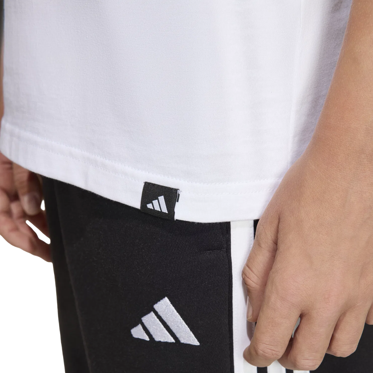 Детская футболка с коротким рукавом Adidas, белый — фото 4
