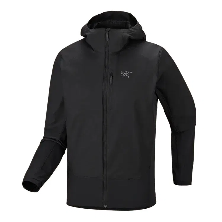 Мужское худи из флиса Delta с капюшоном Arcteryx, Black