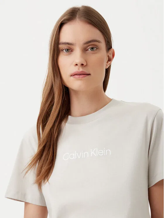 Футболка regular fit Hero Logo Calvin Klein, серый — фото 4