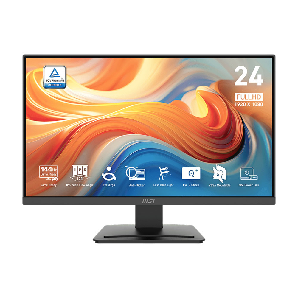 

Монитор MSI PRO MP243L E14, 23.8", 1920x1080, 144 Гц, IPS, черный