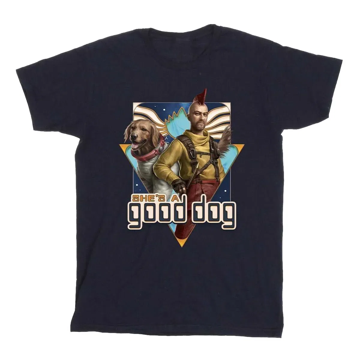 Футболка хлопковая Good Dog Guardians Of The Galaxy Volume 3, Navy