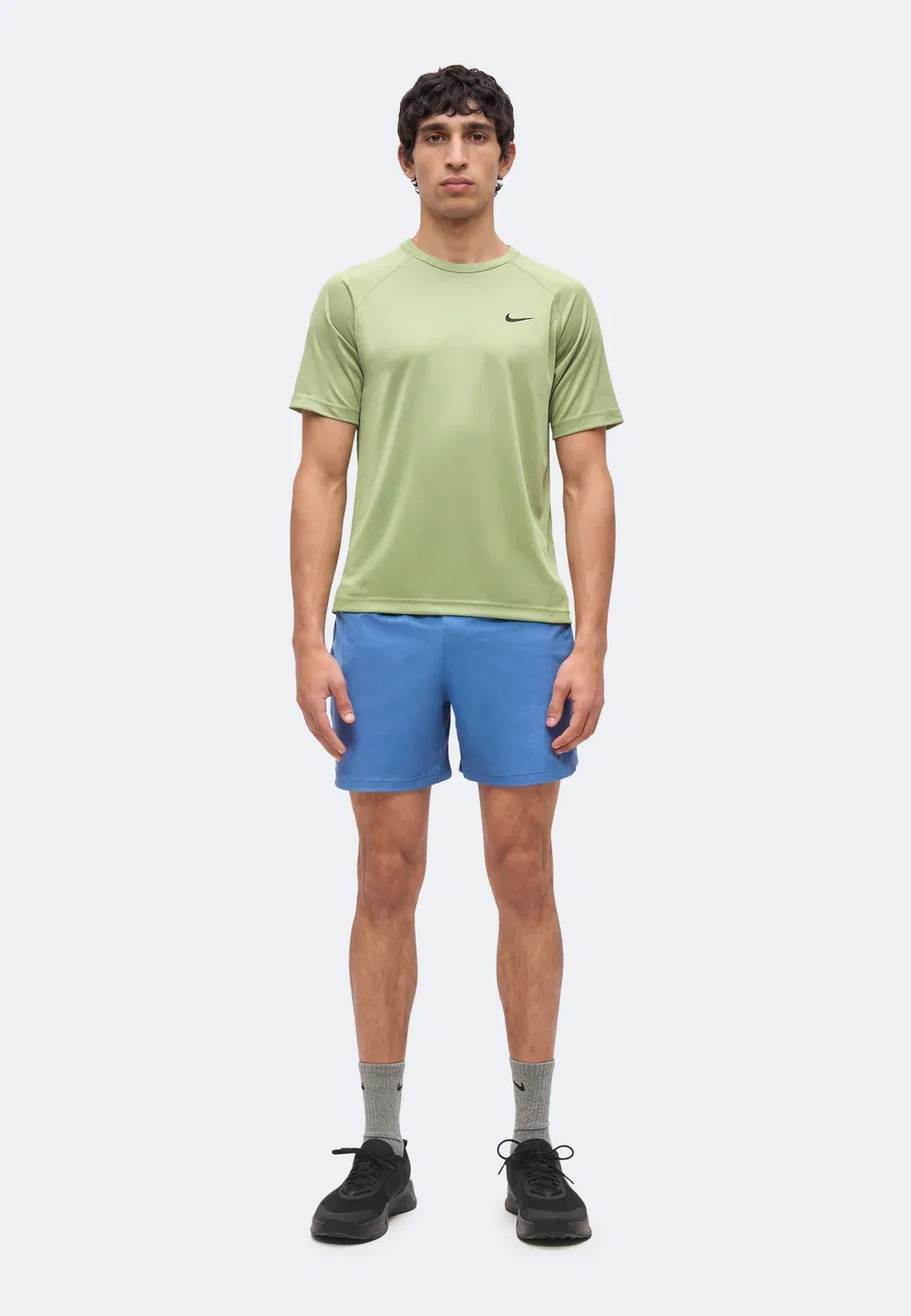 Flex - спортивная футболка Nike Performance, Dusty Olive/Black — фото 2