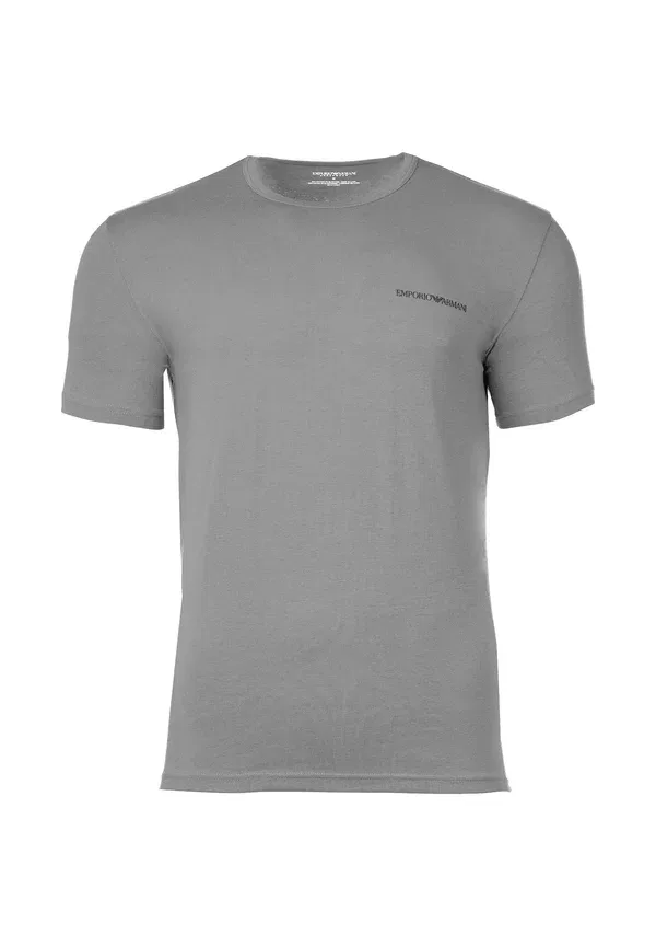 Комплект из двух маек с круглым вырезом и логотипом Core Emporio Armani, черный — фото 3