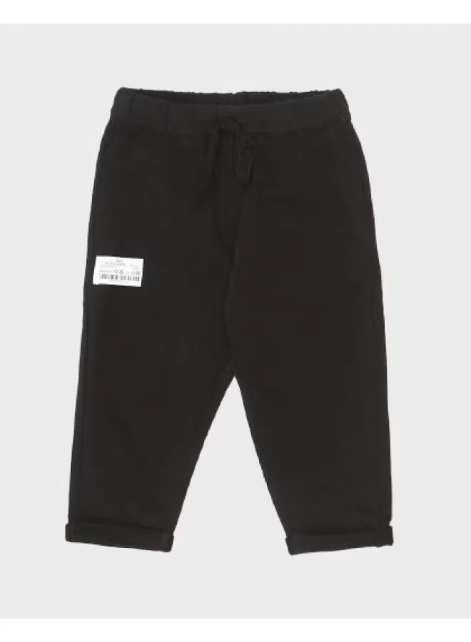 Брюки прямые с манжетами Zara, черный