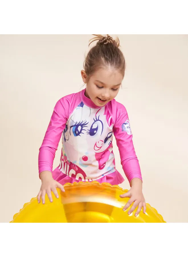 Комплект купальников с длинным рукавом My Little Pony Aimer Kids, розовый — фото 3