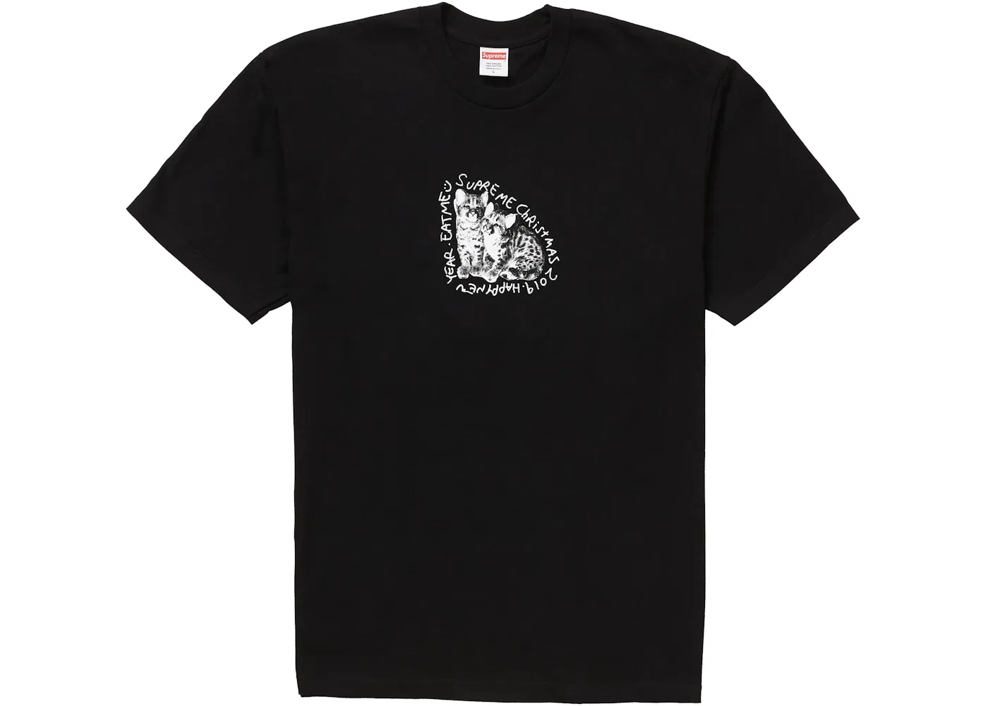 Мужская футболка с принтом Supreme Eat Me Tee Supreme, Black