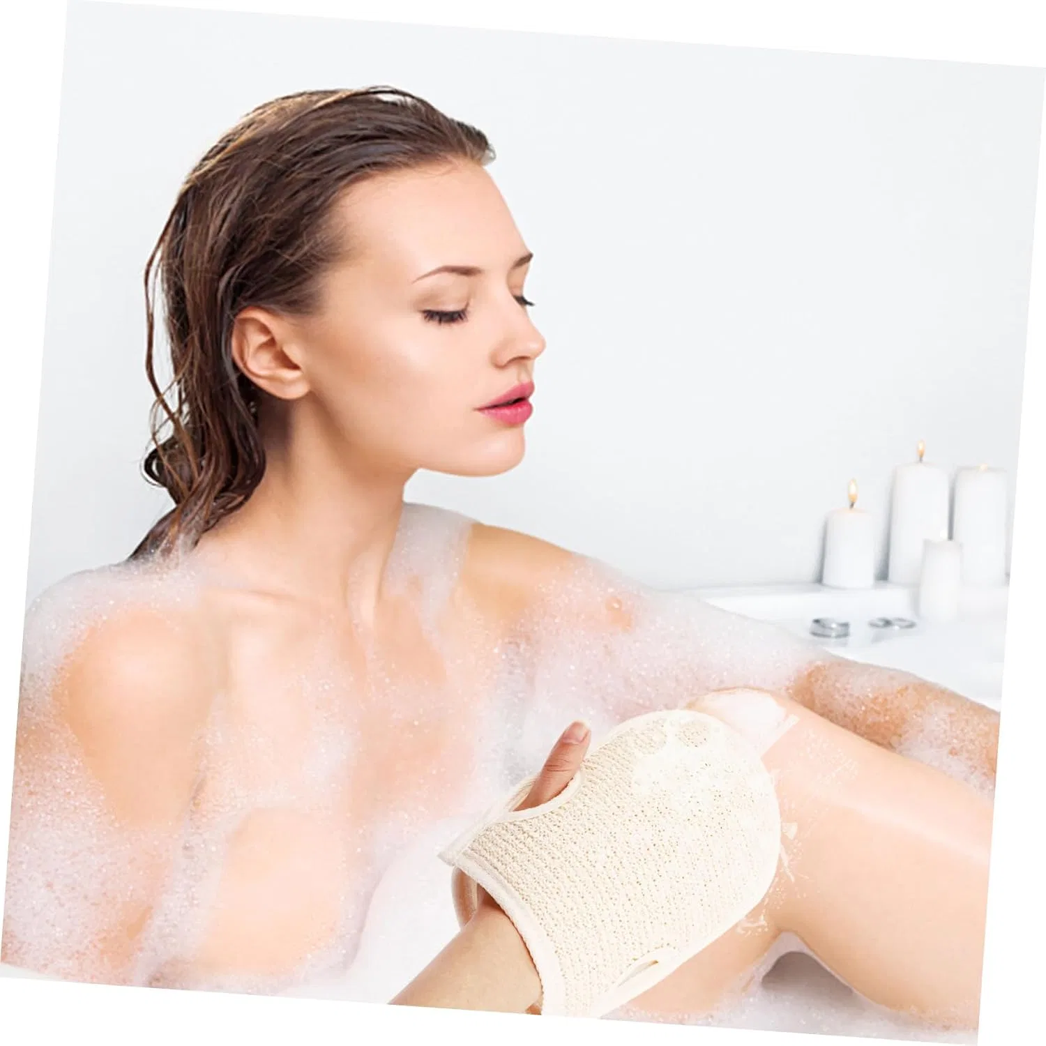 2 шт. Двусторонние перчатки для пилинга Beige Beatifufu — фото 3