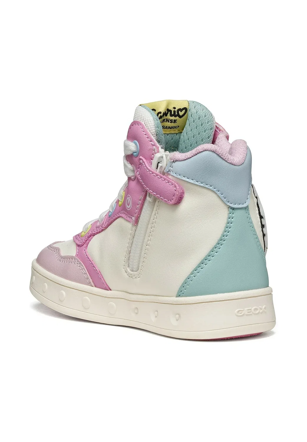 J skylin girl - кроссовки Geox, Pink Multicolor — фото 4