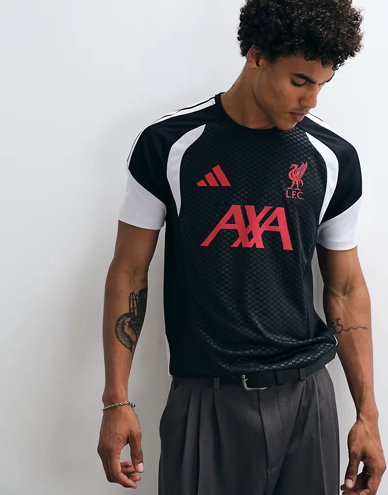 Тренировочная футболка Adidas "Ливерпуль" сезона 26/27, черный — фото 4