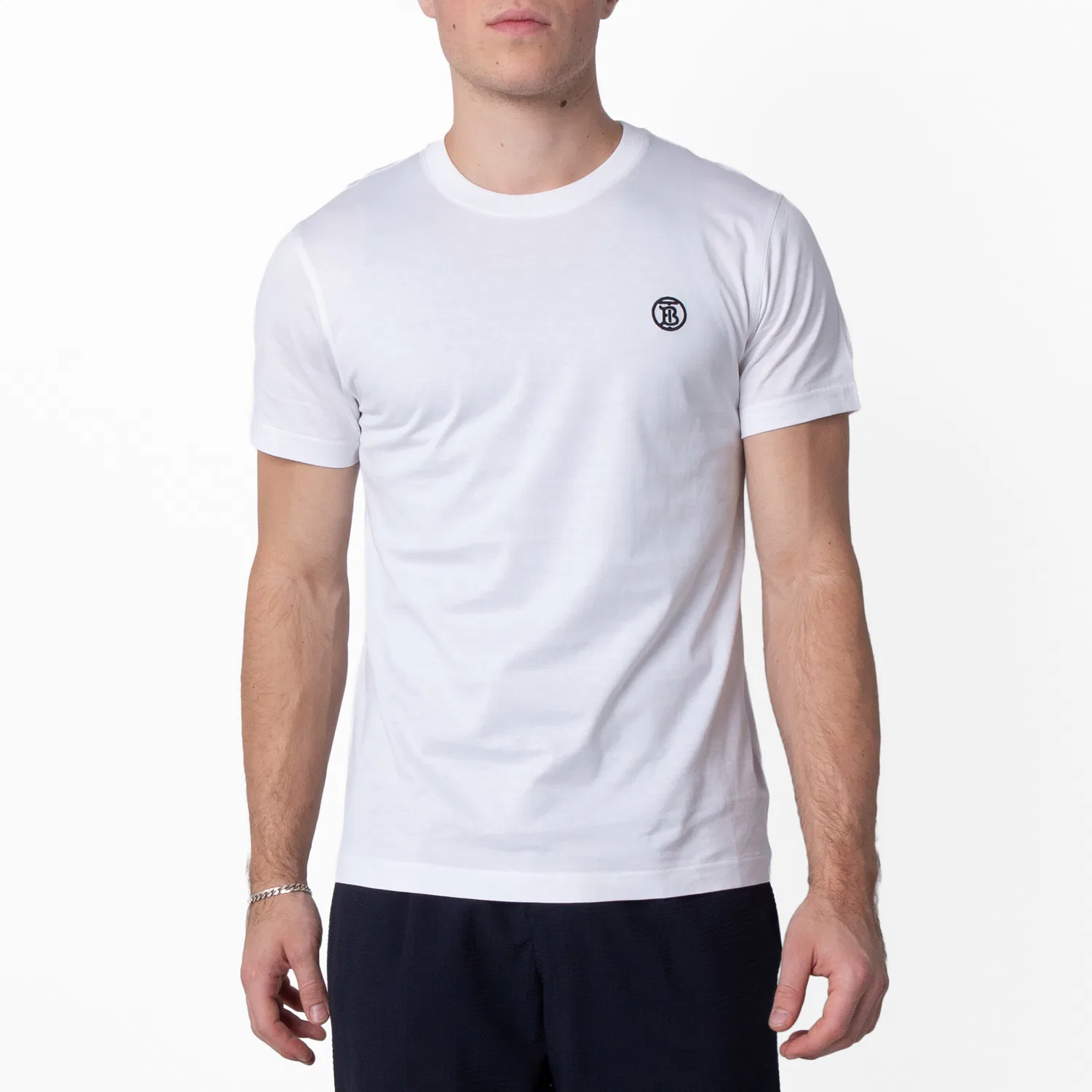 Футболка хлопковая Parker TB Logo Burberry, White