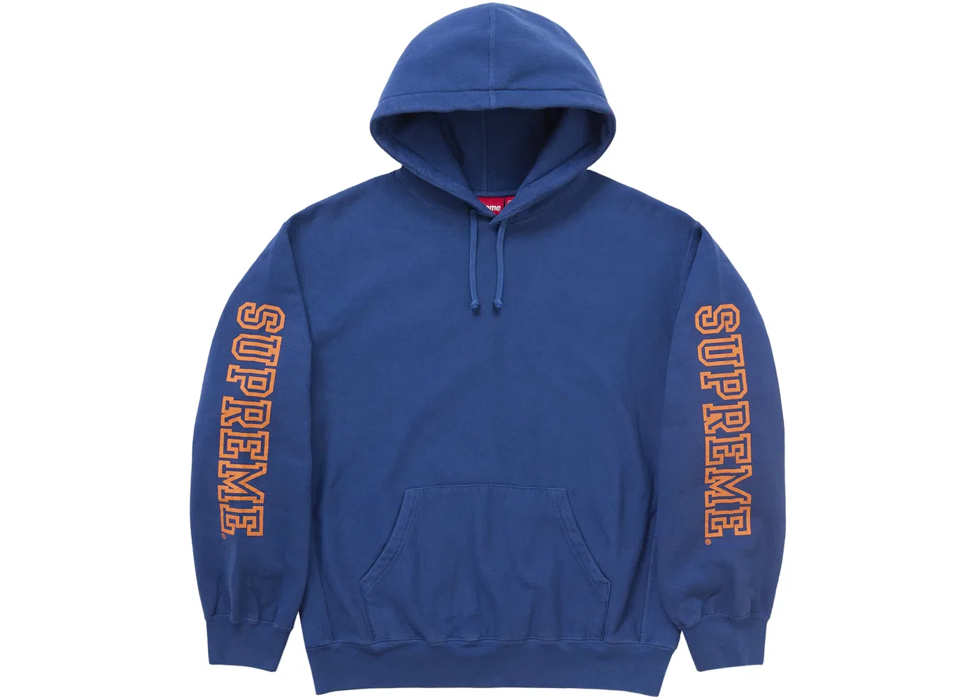 Мужской худи с капюшоном с длинным рукавом Supreme, Dark Royal